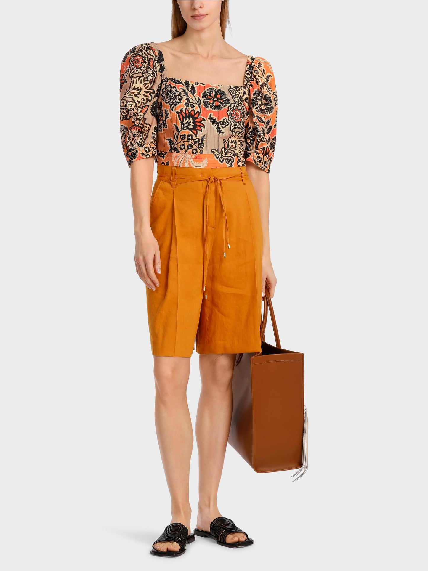 Marc Cain Cropped Flower Blouse