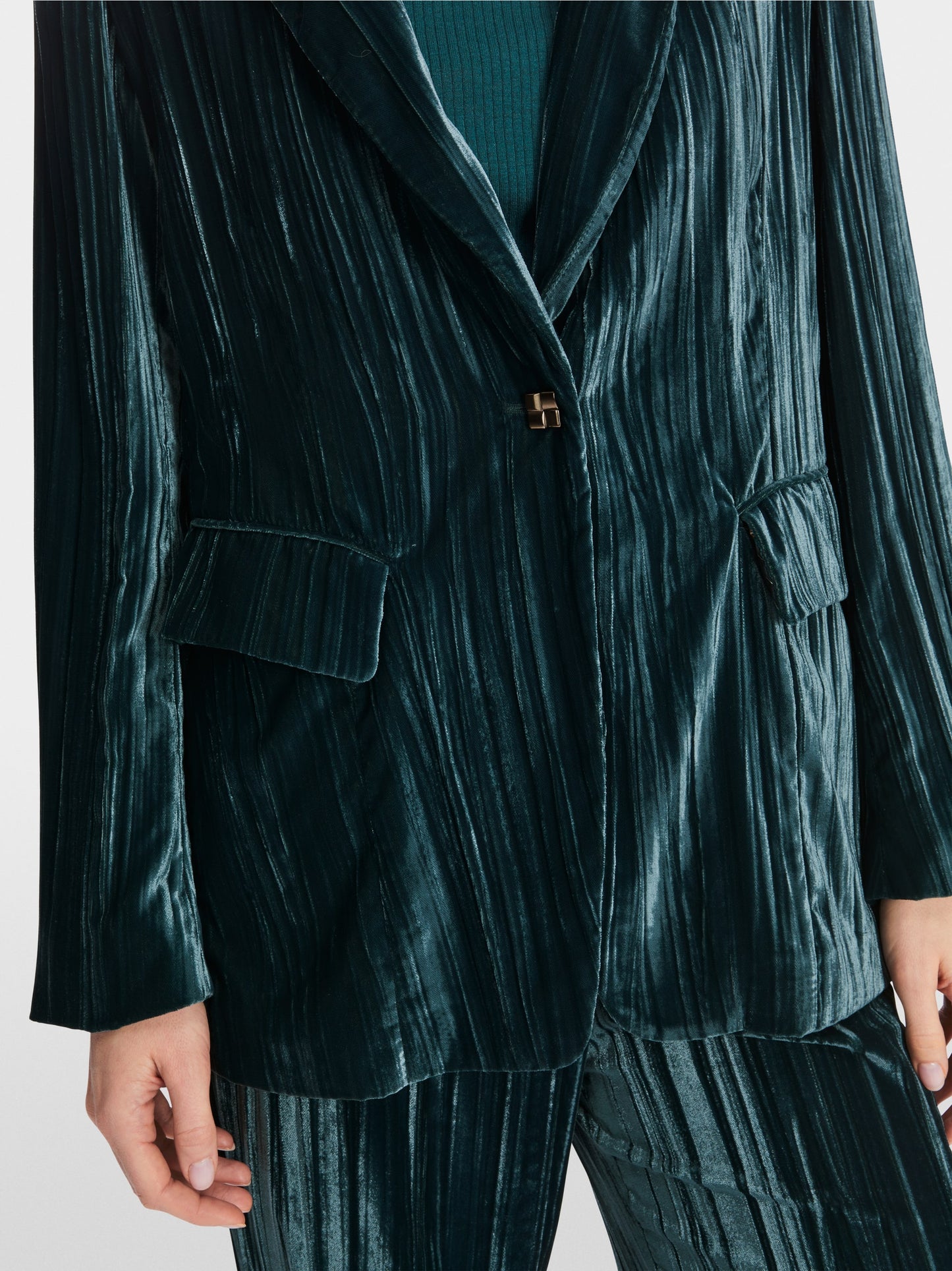 Marc Cain Crushed Velvet Blazer