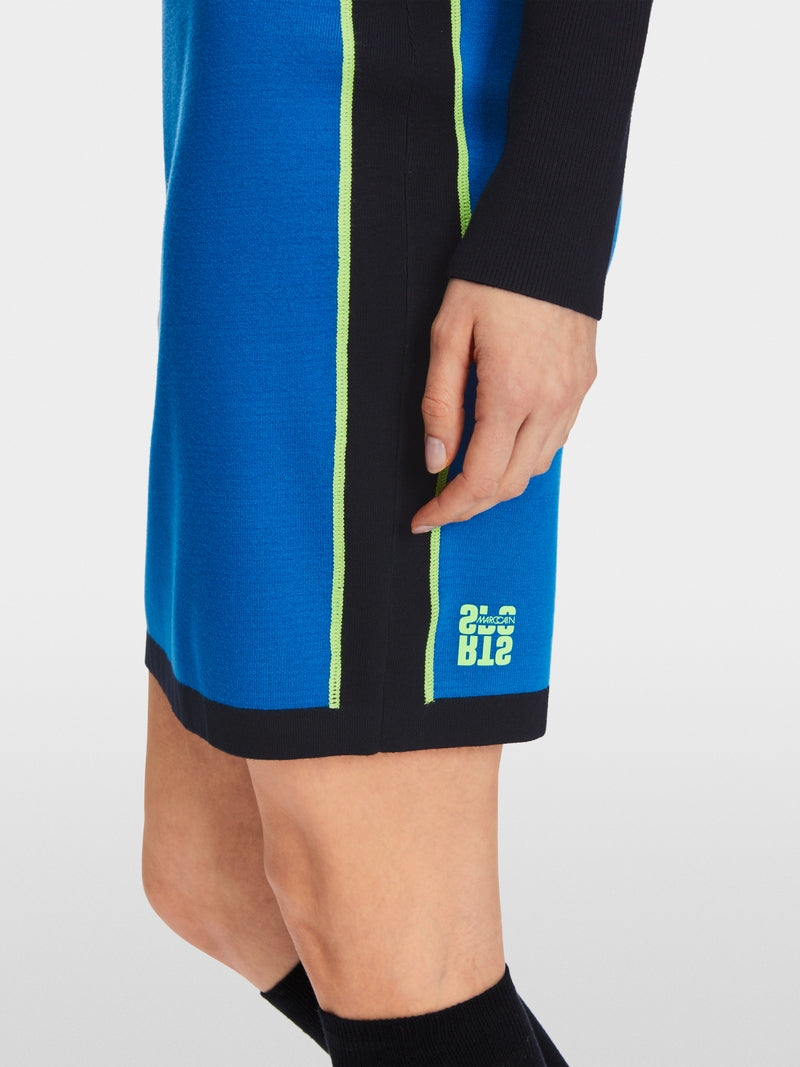 Marc Cain Sports Knitted Dress in Color Blocking