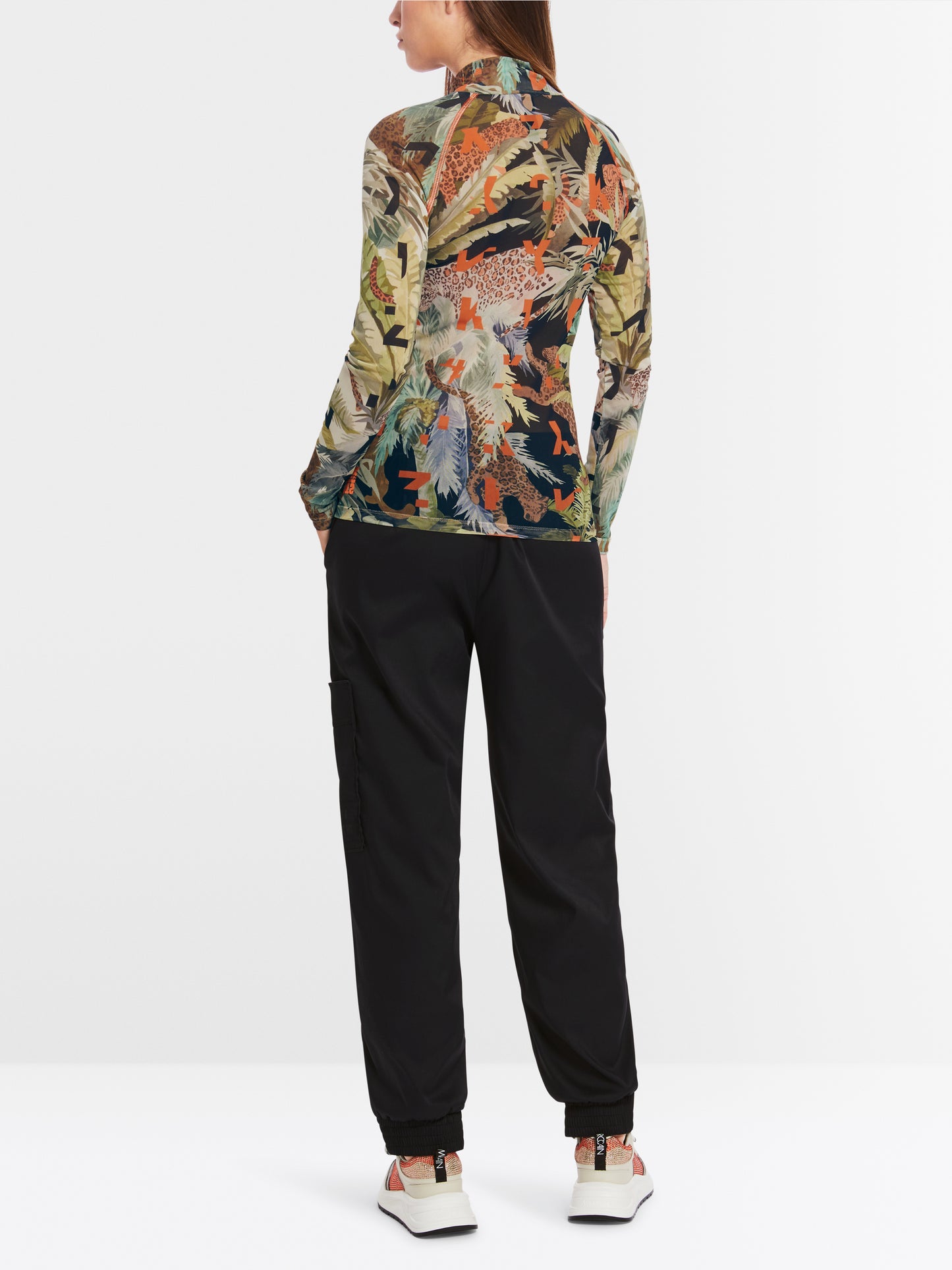 Marc Cain Sports Mesh Printed Top