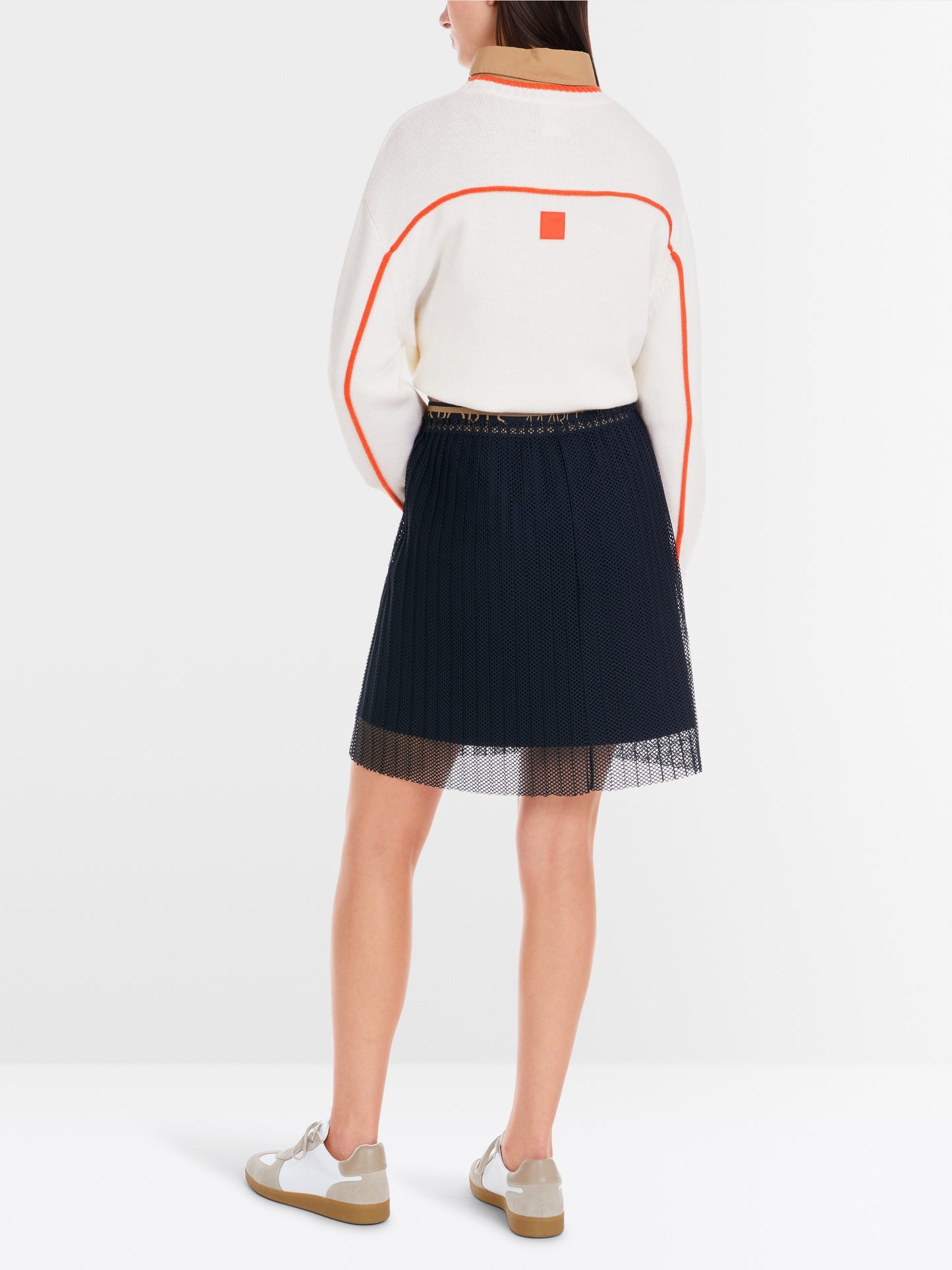 Marc Cain Sport Pleat Net Skirt