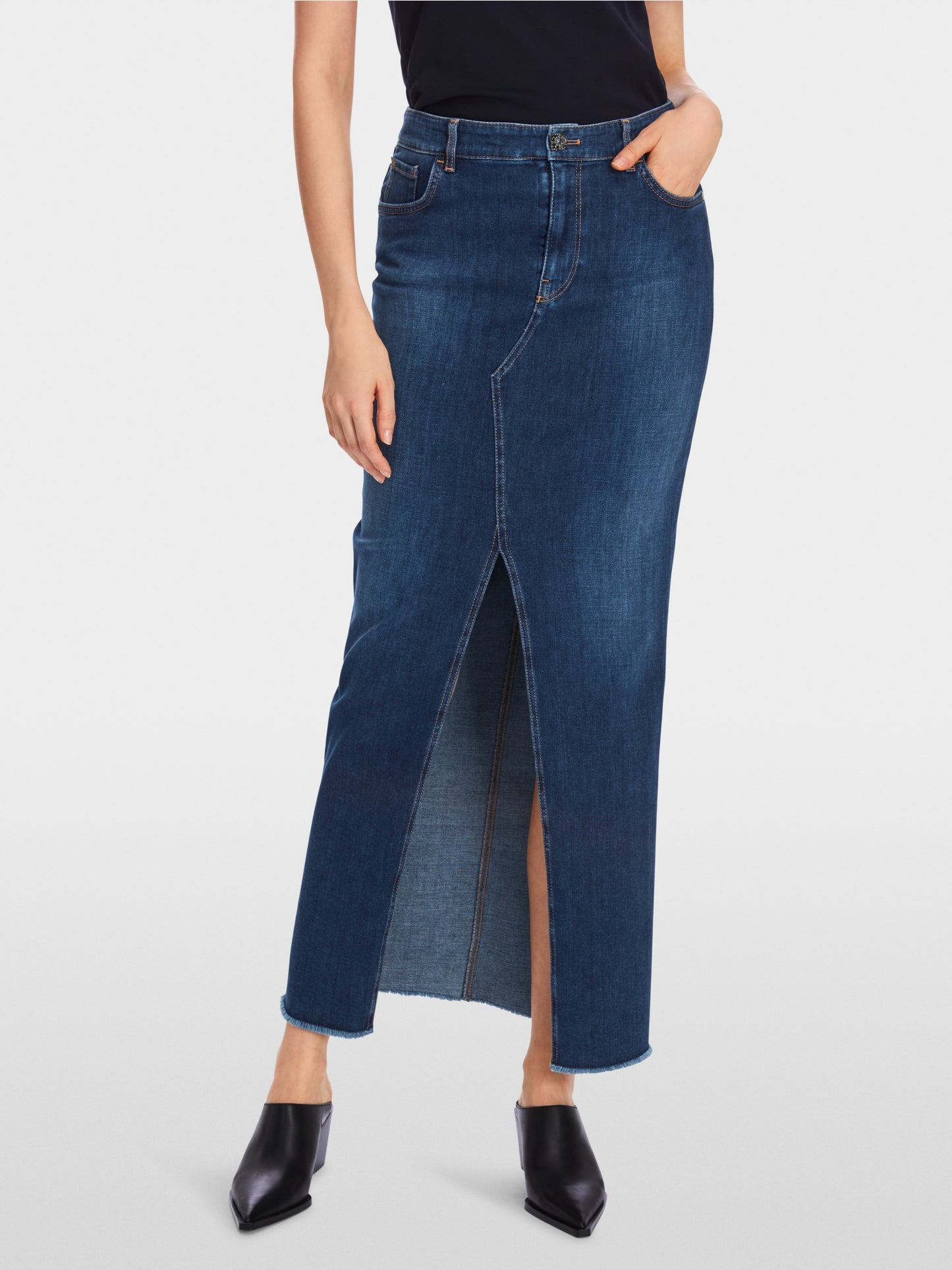 Marc Cain Denim Long Skirt