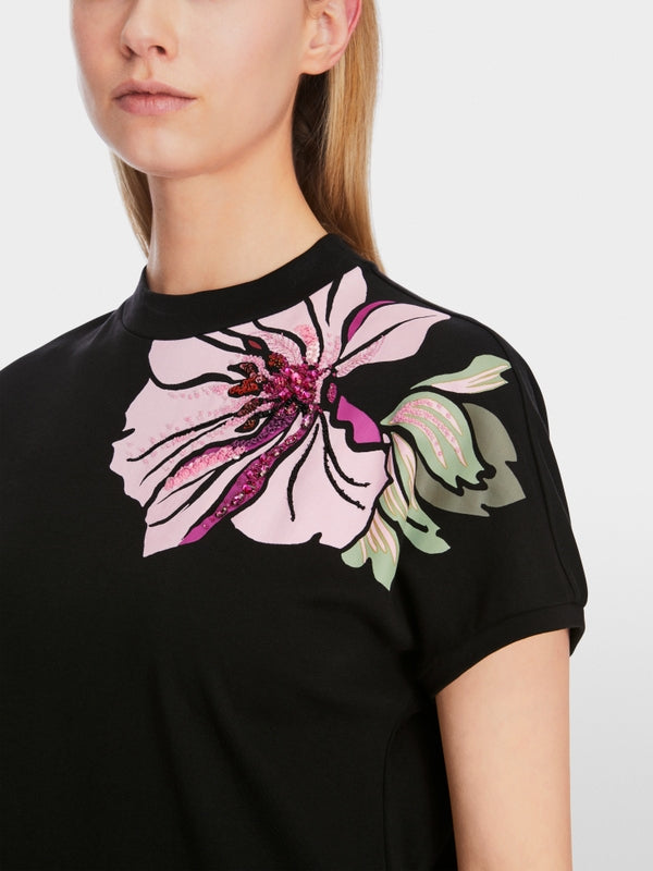 Marc Cain T-Shirt with Floral Detail