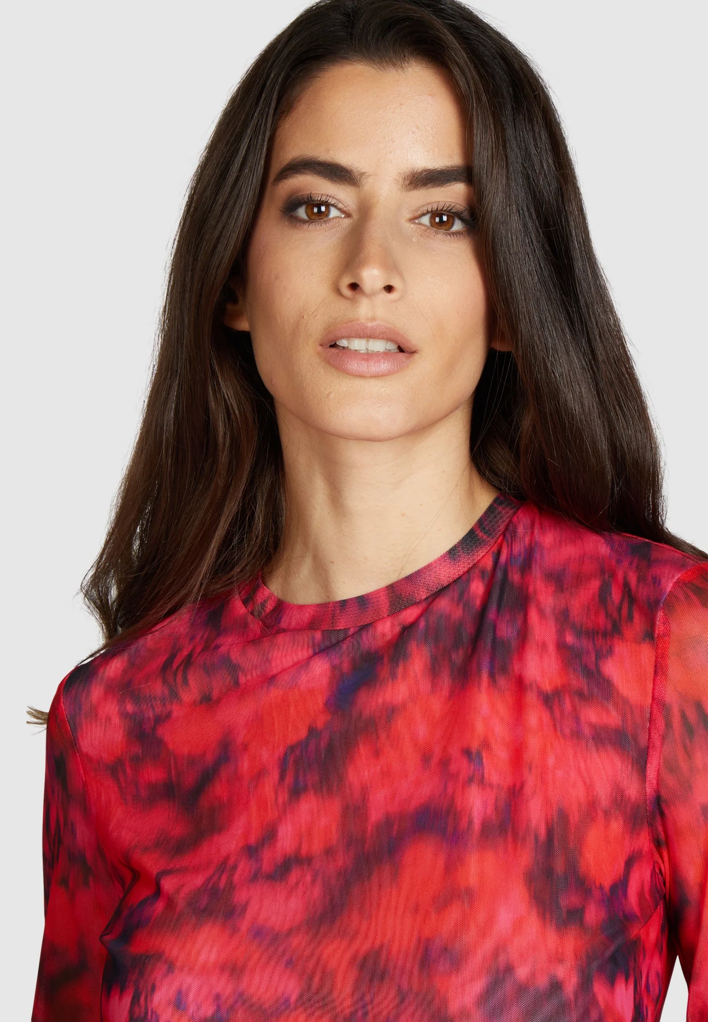 Marc Aurel Tulle Abstract Top
