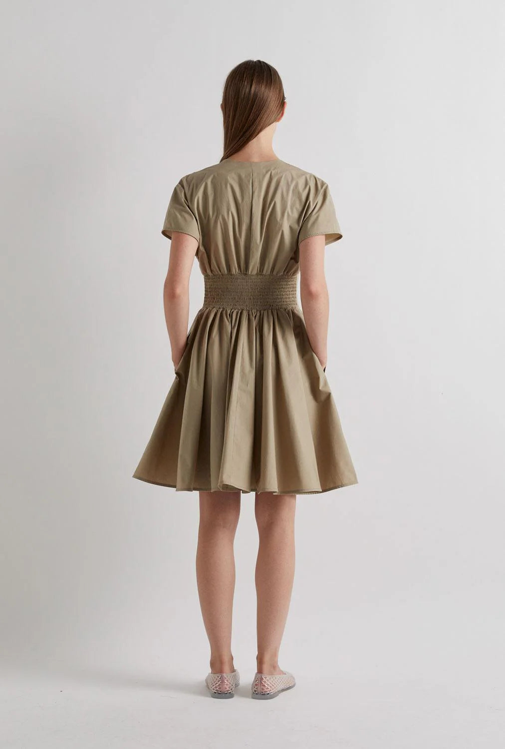 Meimeij Short Dress Belted Waist