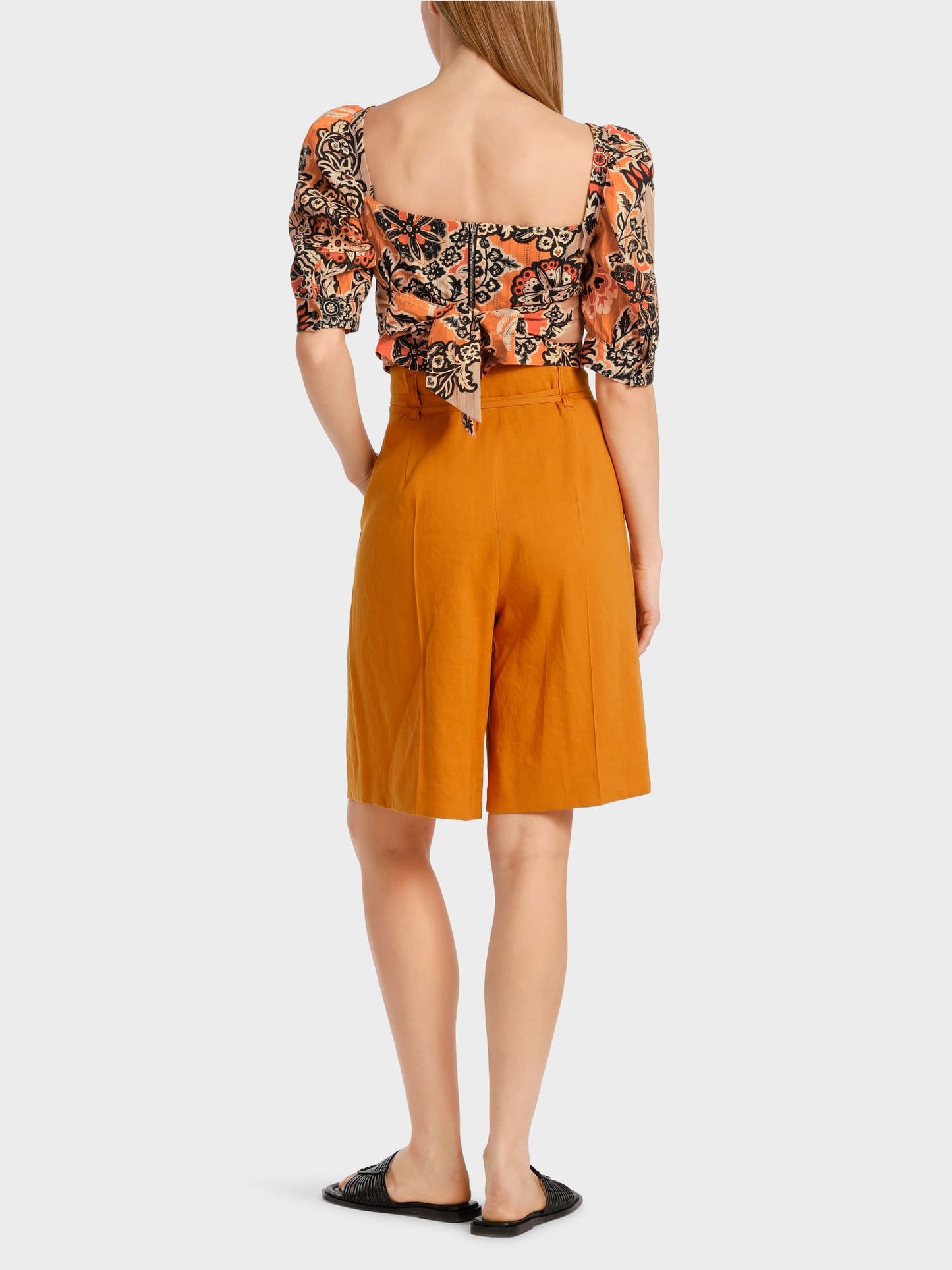 Marc Cain Cropped Flower Blouse