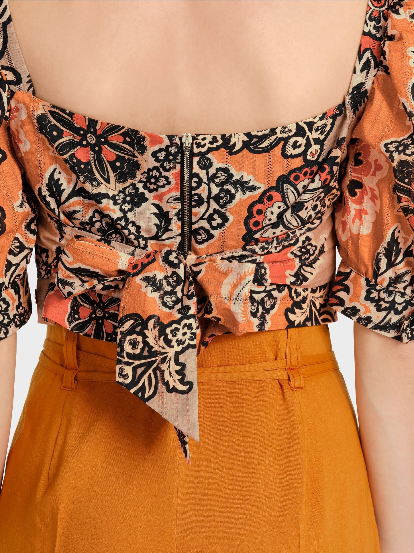 Marc Cain Cropped Flower Blouse