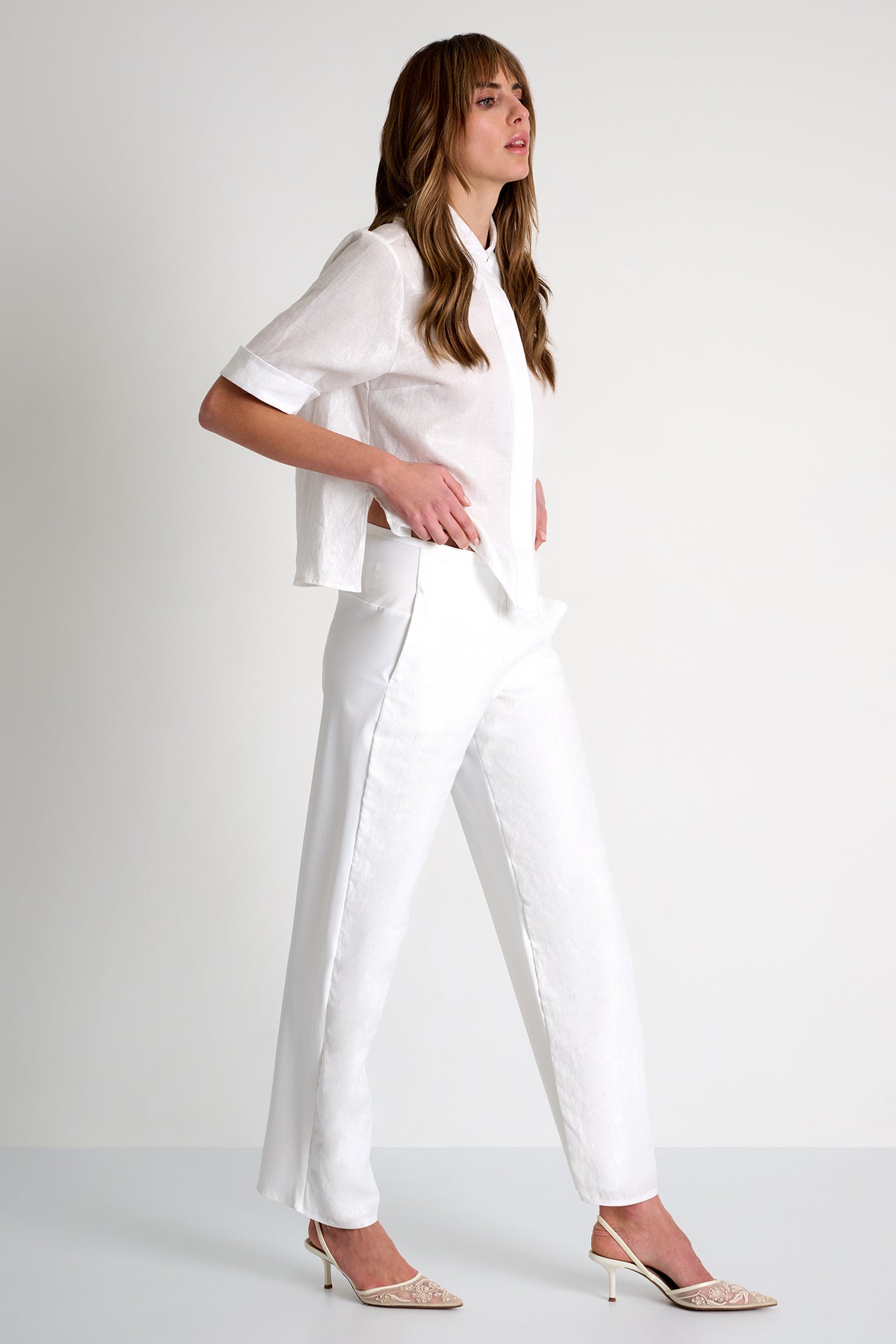 Shan Linen Lycra Pant