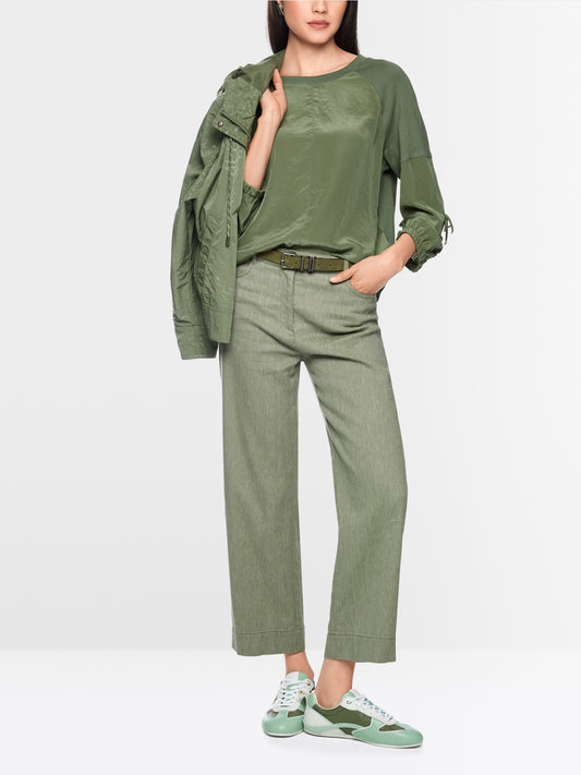 MCS Blouse with Mix Materials