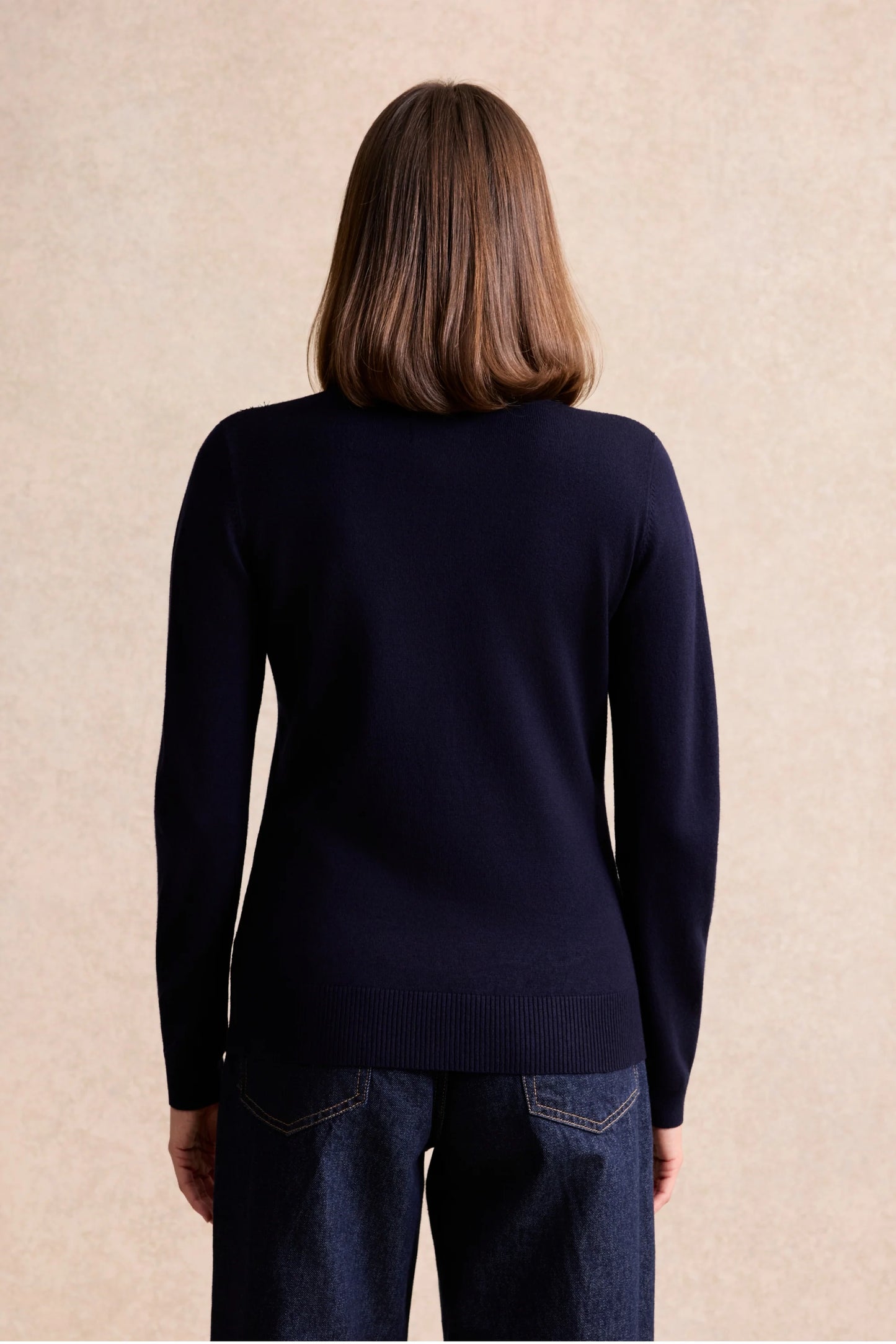 Leo & Ugo V-Neck Top with Lace Detail