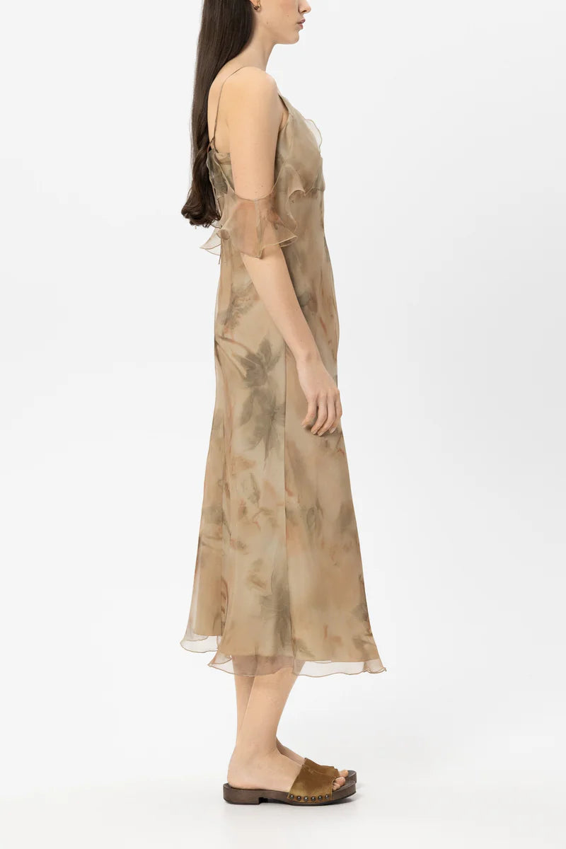 Luisa Cerano Floral Organza Dress