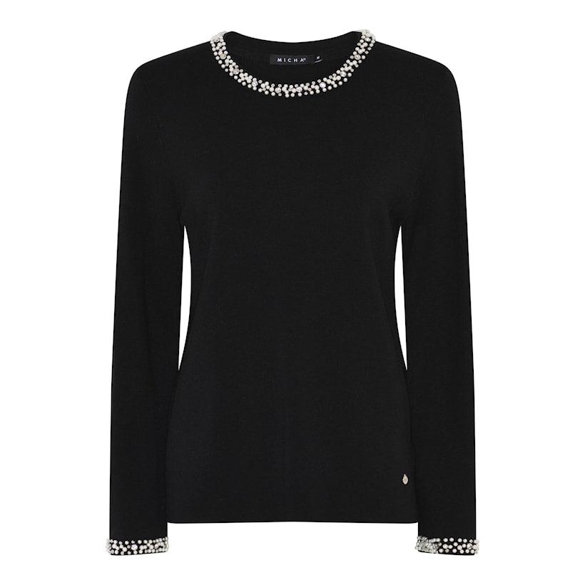 Micha Sweater with Pearl Details