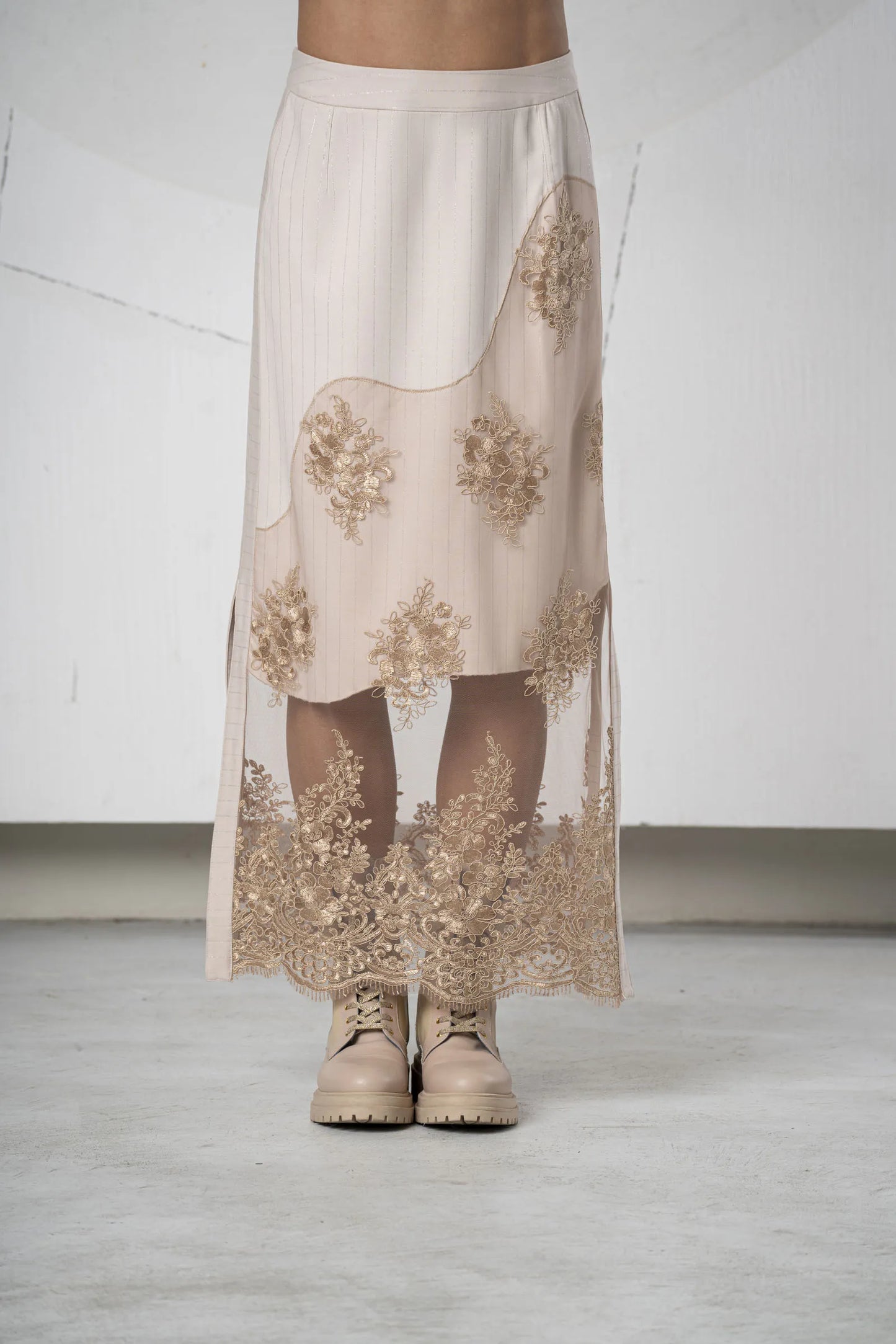 Elisa Cavaletti Pinstripe Skirt