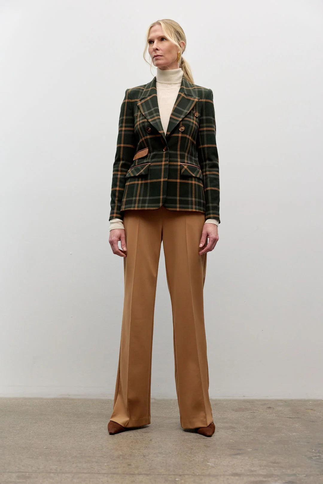 Iris Setlakwe Plaid Blazer