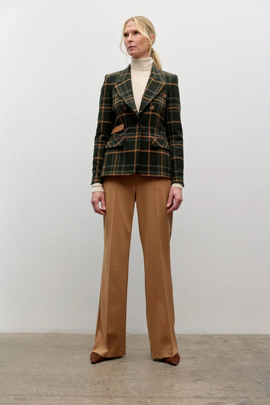 Iris Setlakwe Plaid Blazer