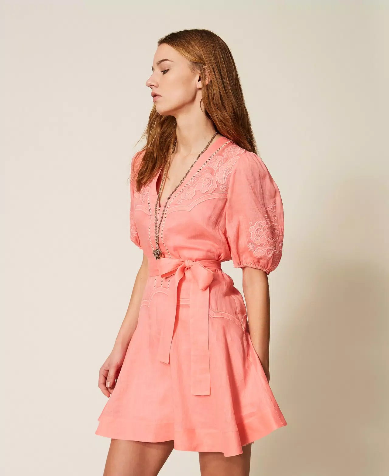 Twinset Short Ramie Dress