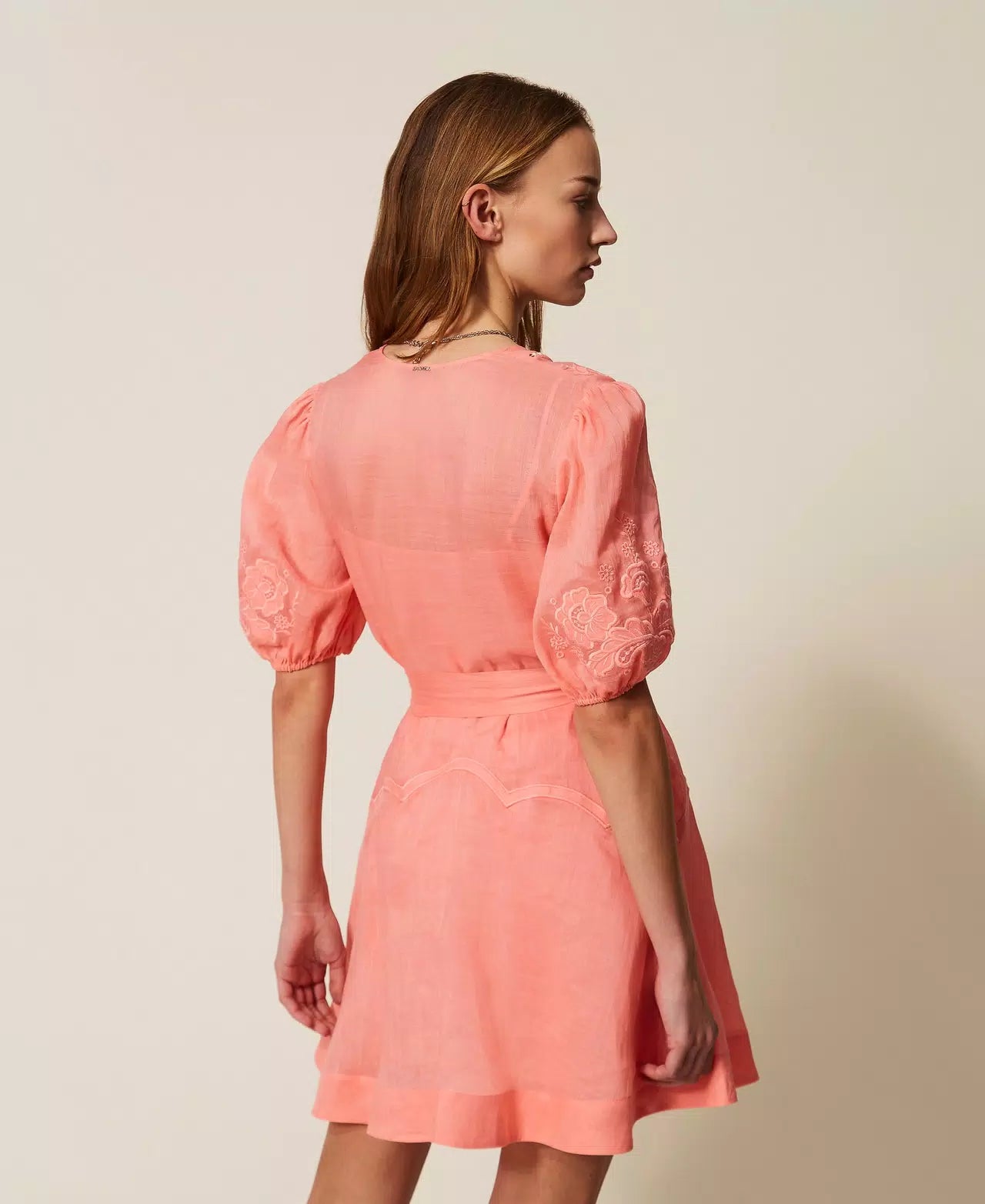 Twinset Short Ramie Dress