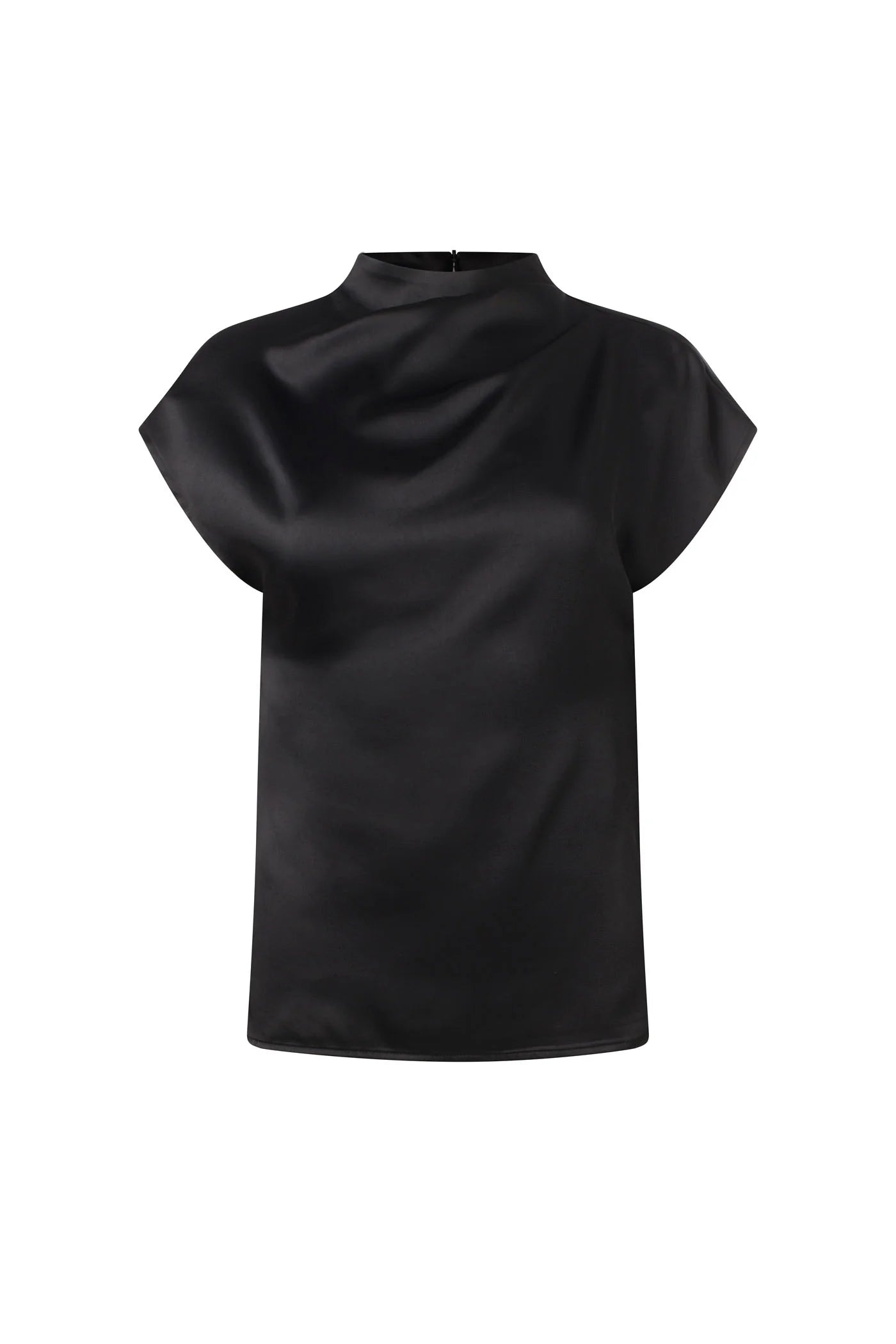 Iris Setlakwe Satin Pleated Top