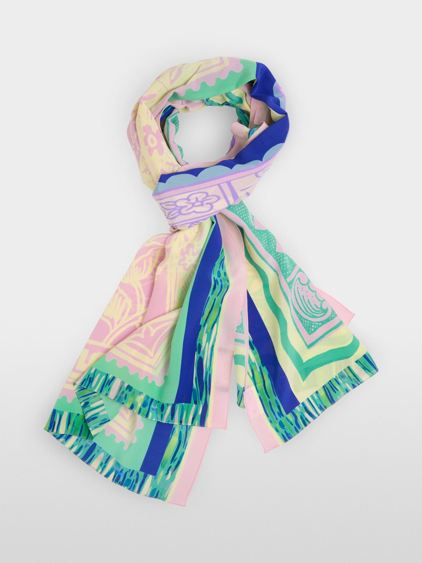 Marc Cain Silk Print Scarf