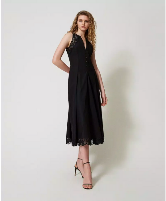 Twinset Long Poplin Dress