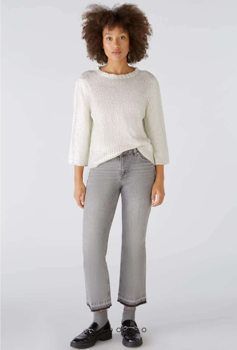 Oui Cotton Blend Sweater