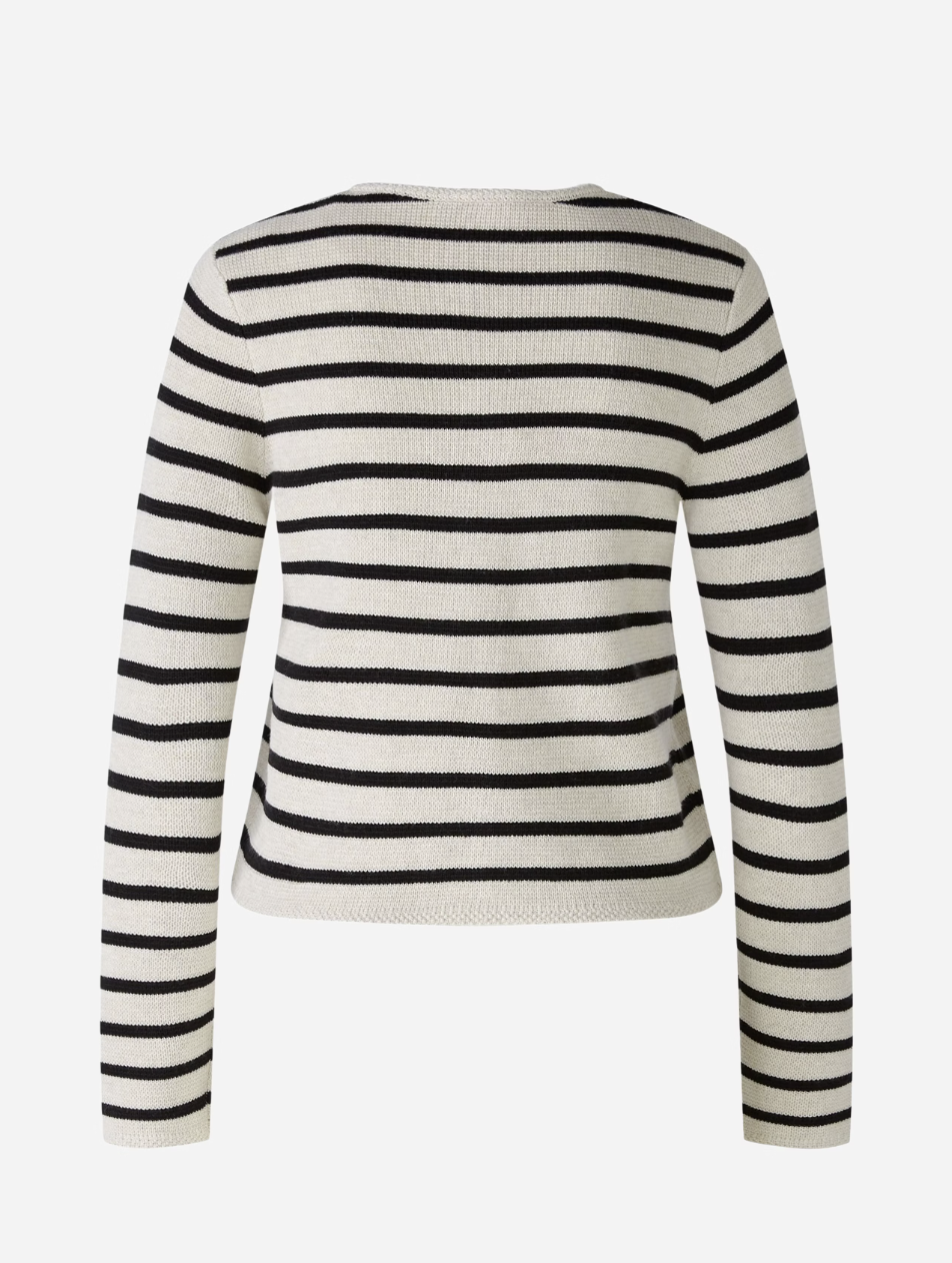 Oui Stripped Cardigan