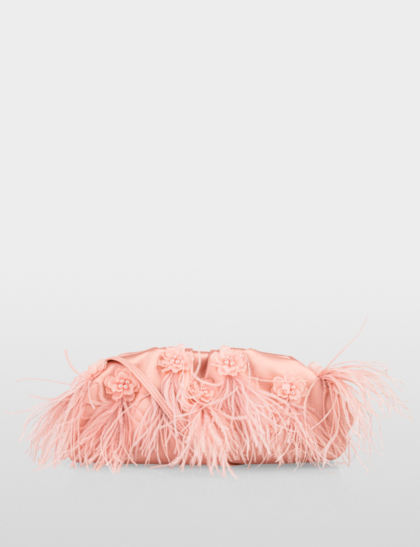 Marc Cain Clutch with Feathers