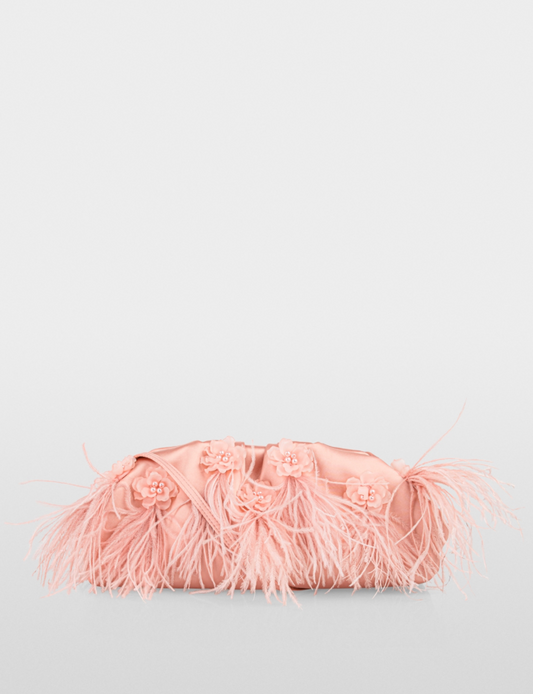 Marc Cain Clutch with Feathers
