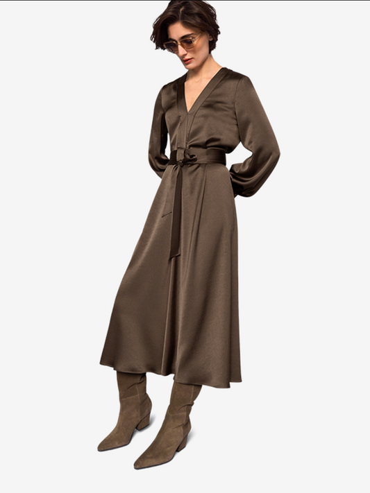 Riana Long Dress with Bow