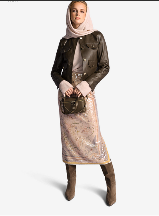 Riani Midi Sequin Skirt