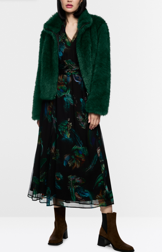 Marc Cain Cozy Faux Fur Jacket