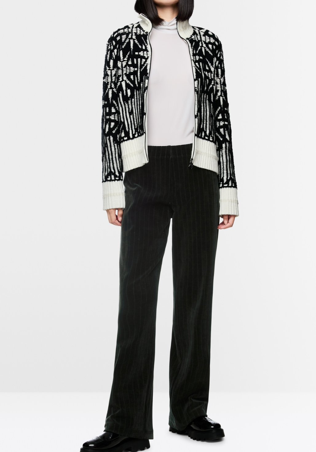 Marc Cain Chenille Wide Leg Trouser