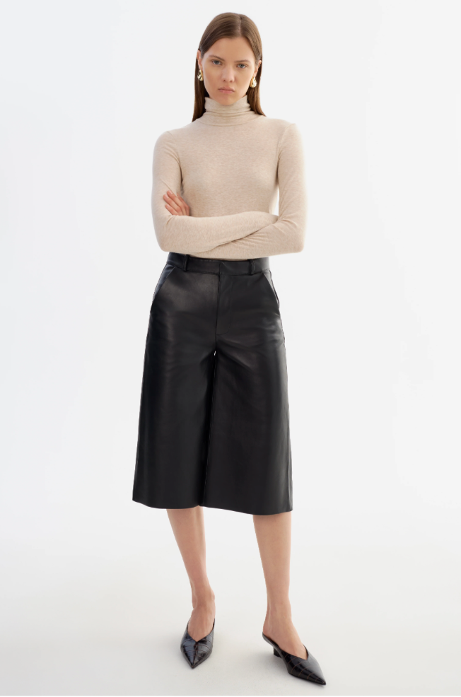 La Marque Lise Leather Shorts