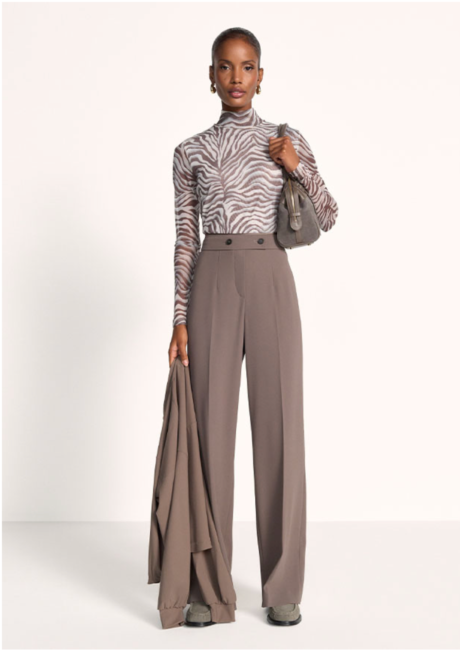 Riani Printed Sheer Top