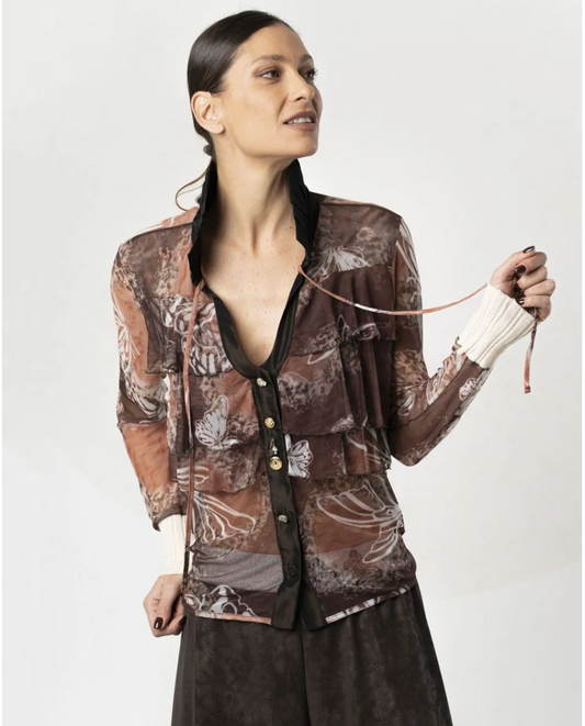 EC Butterfly Tulle Shirt