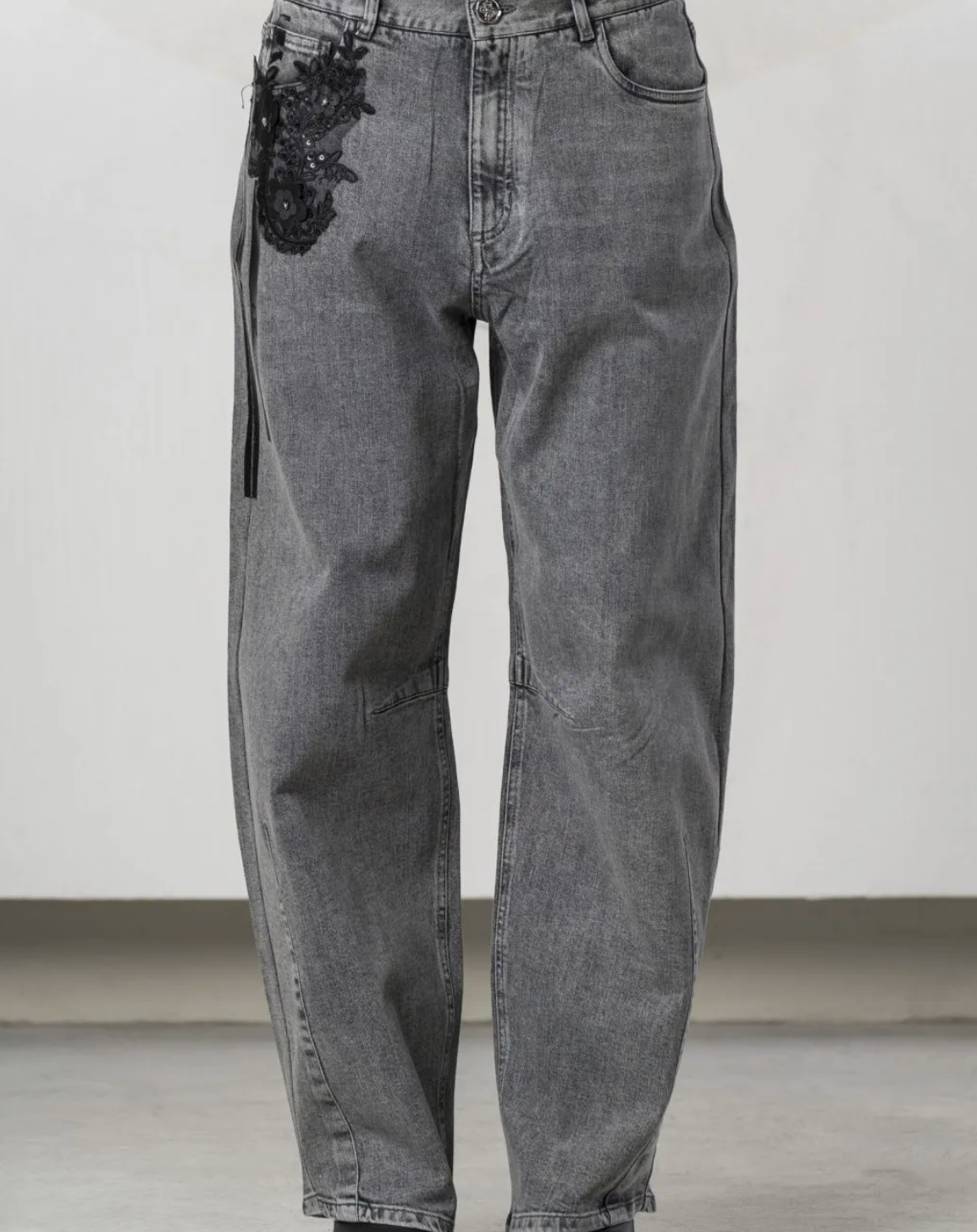 EC Balloon Denim with Lace