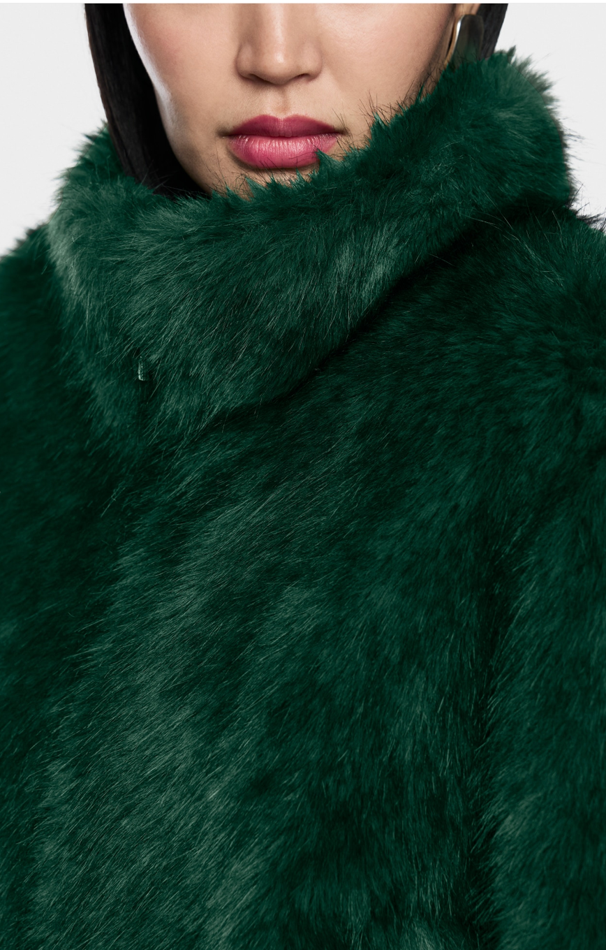 Marc Cain Cozy Faux Fur Jacket