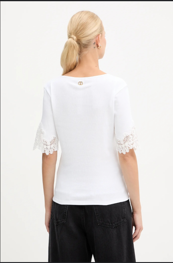 Twinset V-Neck Cotton Top