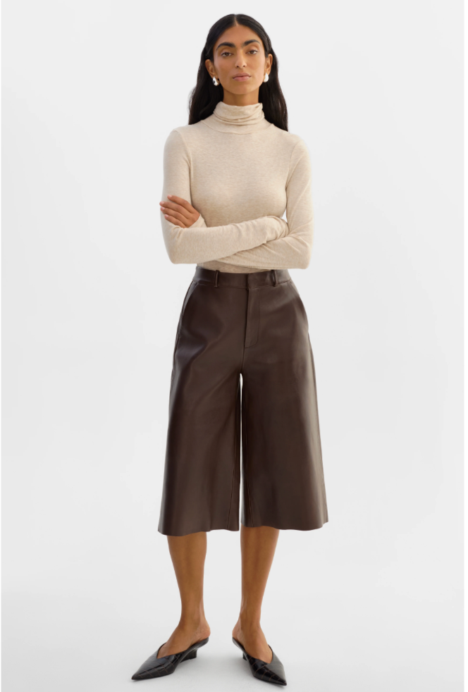 La Marque Lise Leather Shorts