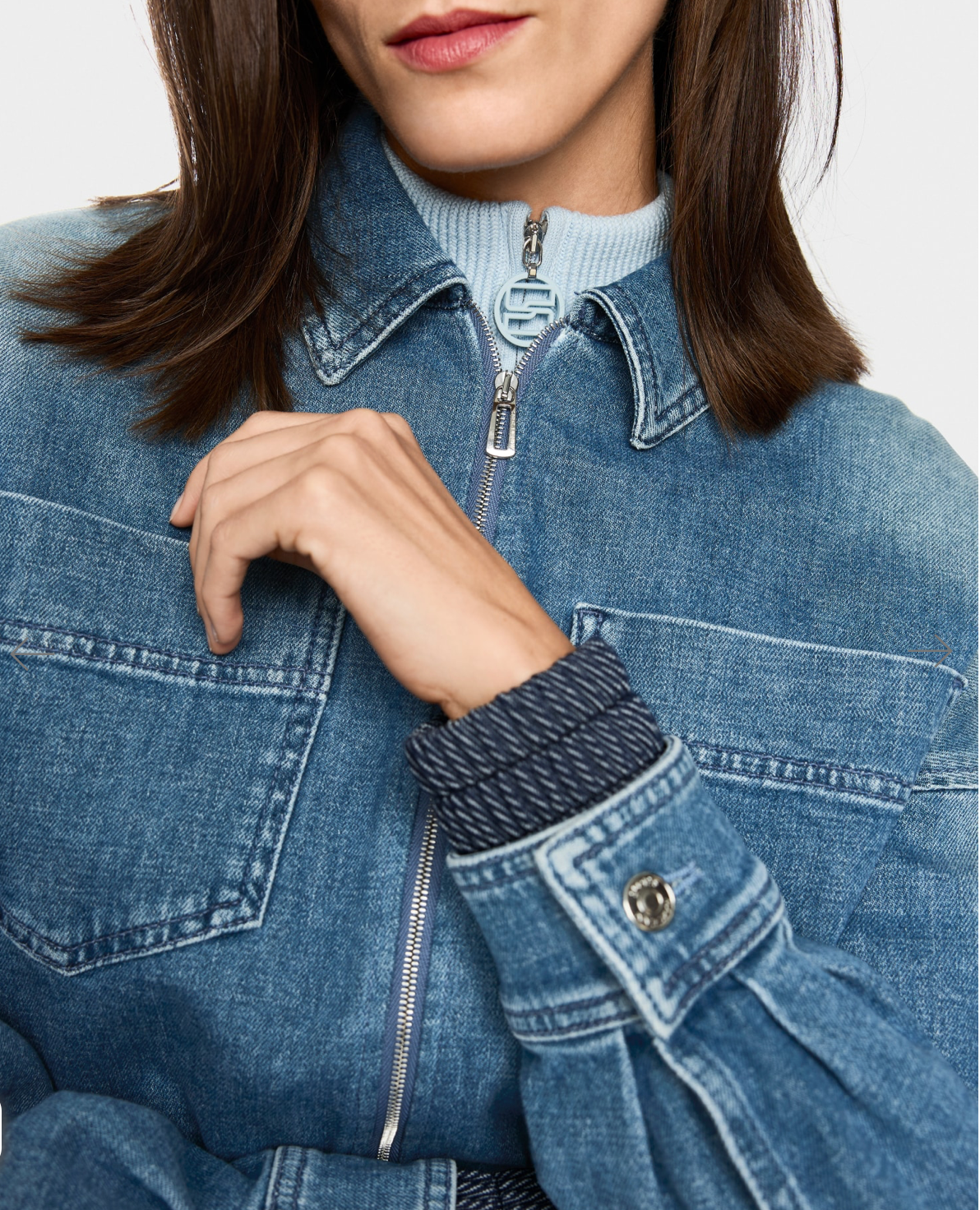 Marc Cain Crop Denim Jacket