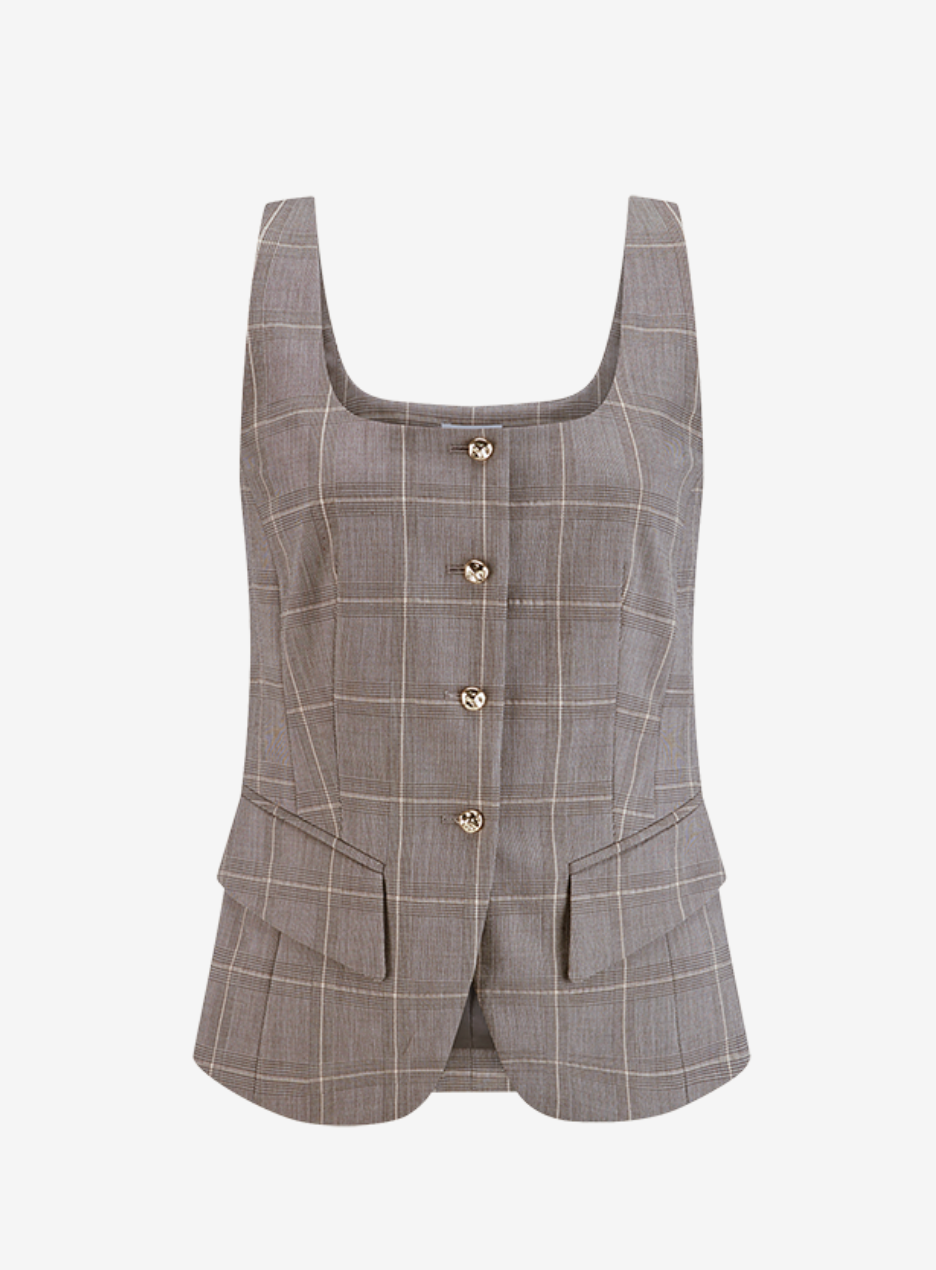 Riani Checked Vest
