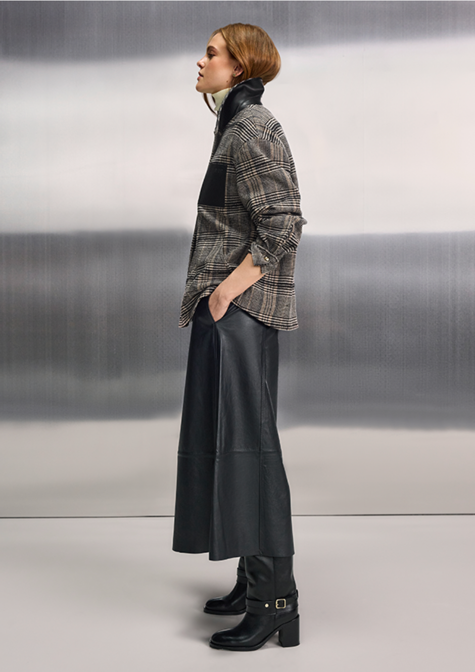Riani Lamb Nappa Leather Trouser