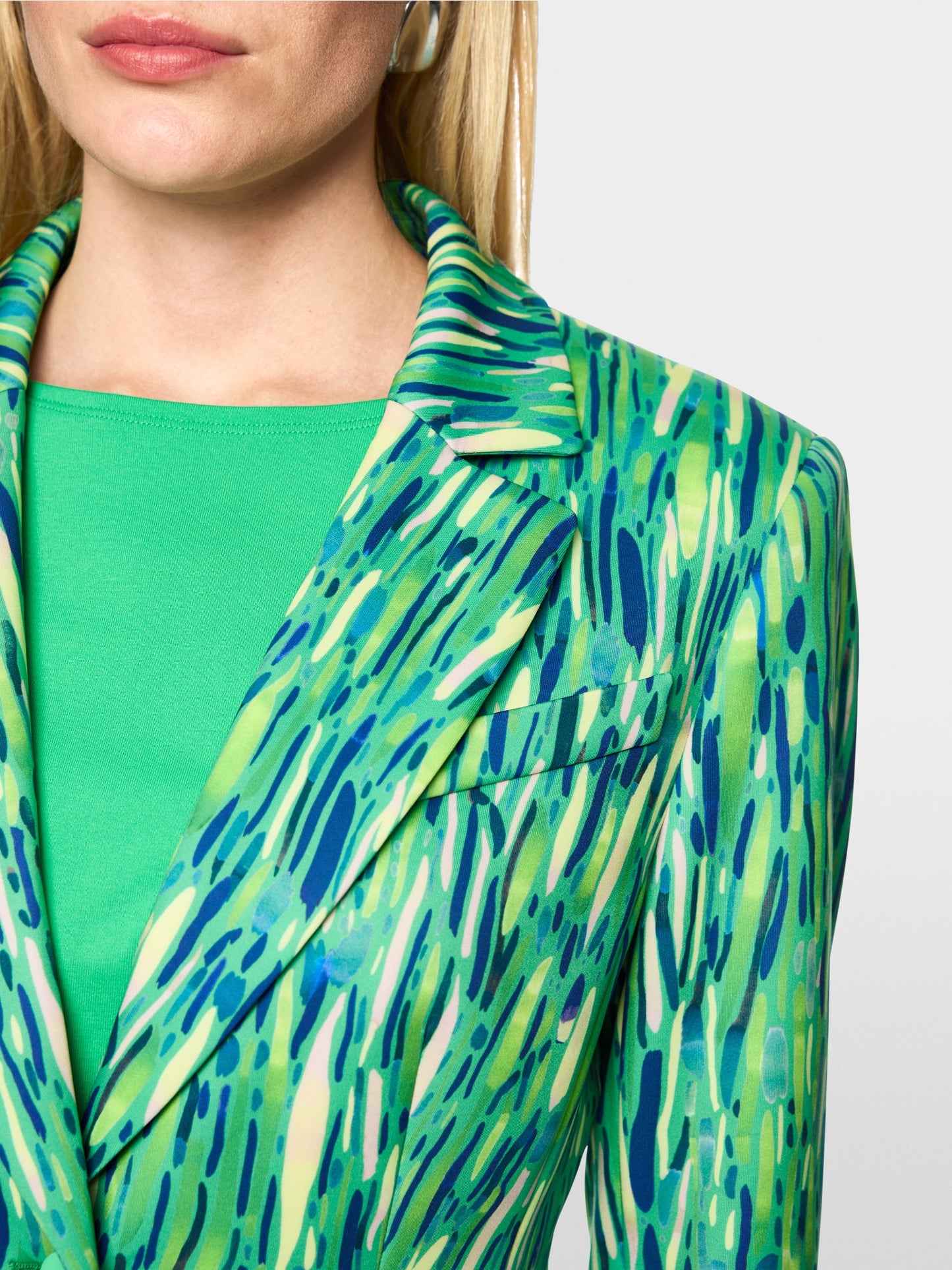 Marc Cain Scuba Print Blazer