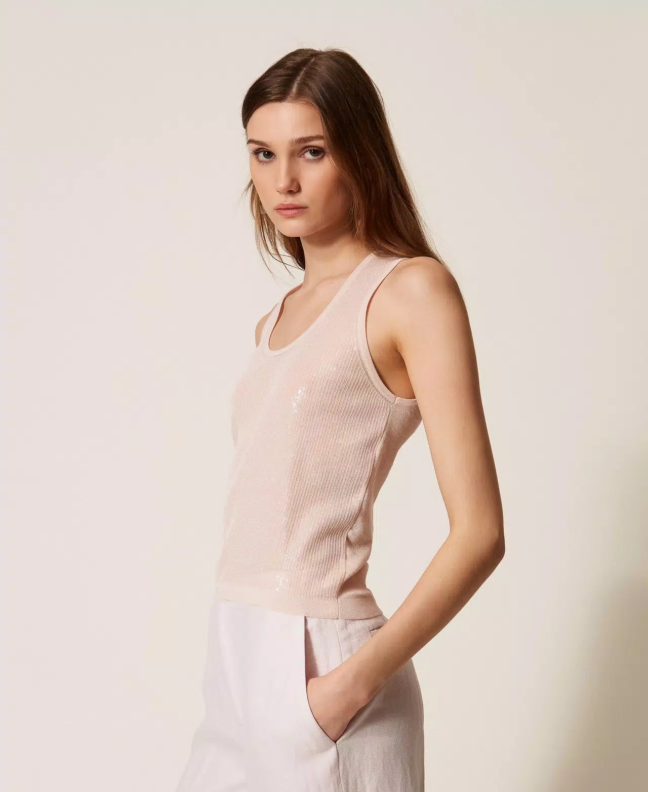 Twinset Sequin Top