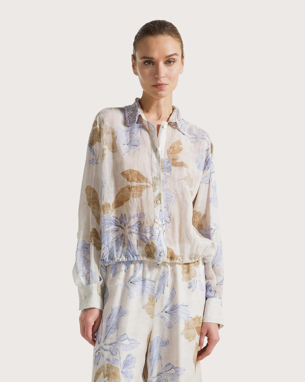 Seventy Printed Ramie Shirt