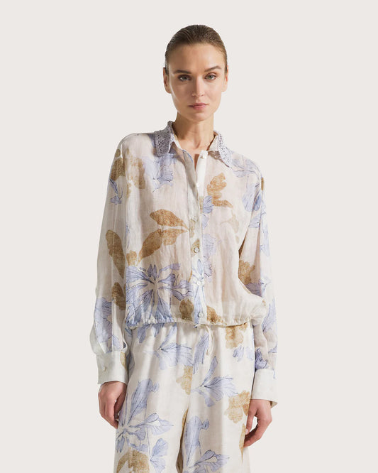 Seventy Printed Ramie Shirt