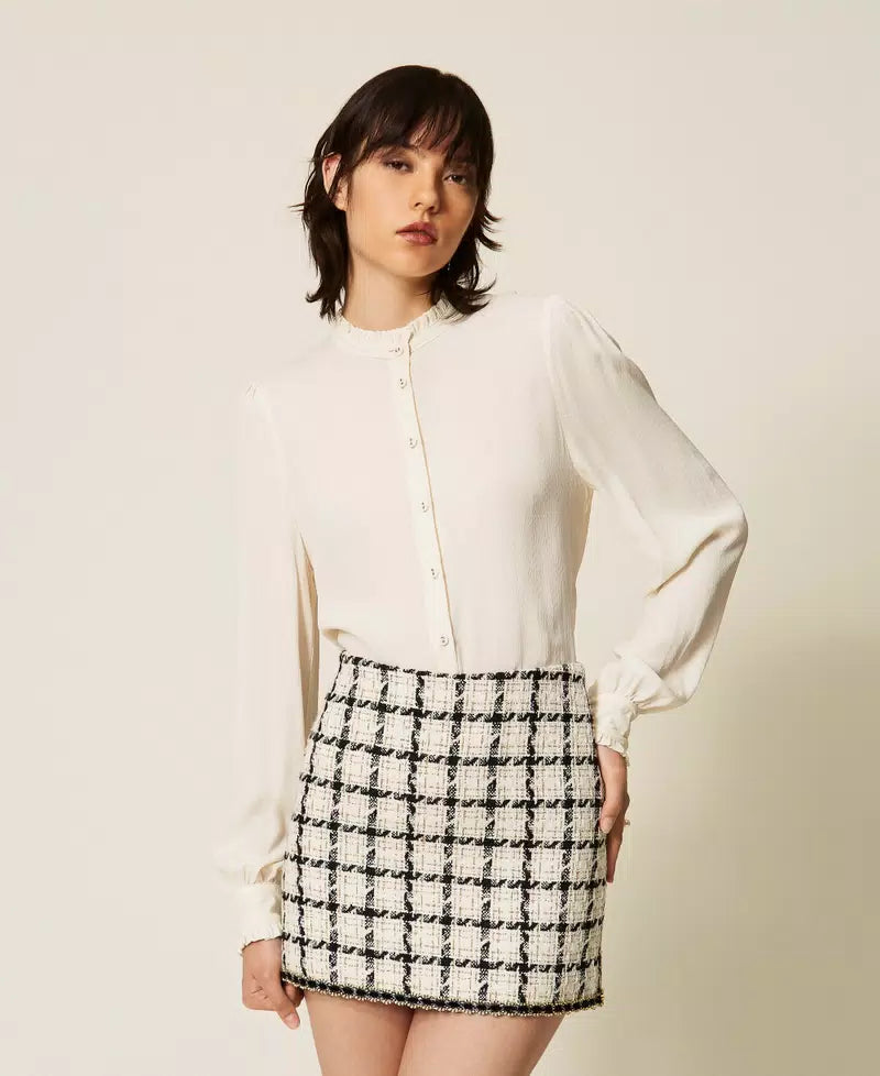 Twinset Crepe Silk Blend Blouse