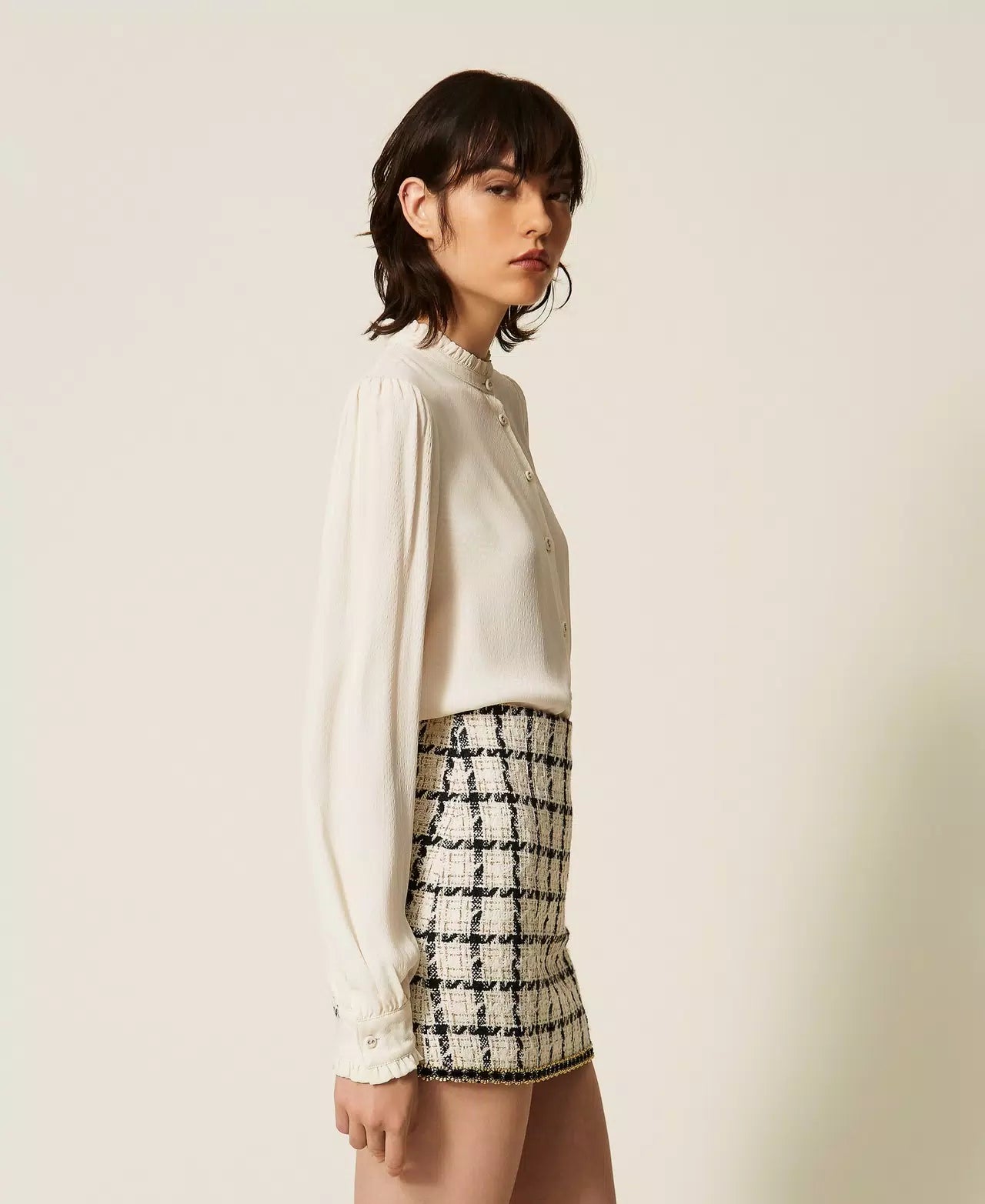 Twinset Crepe Silk Blend Blouse