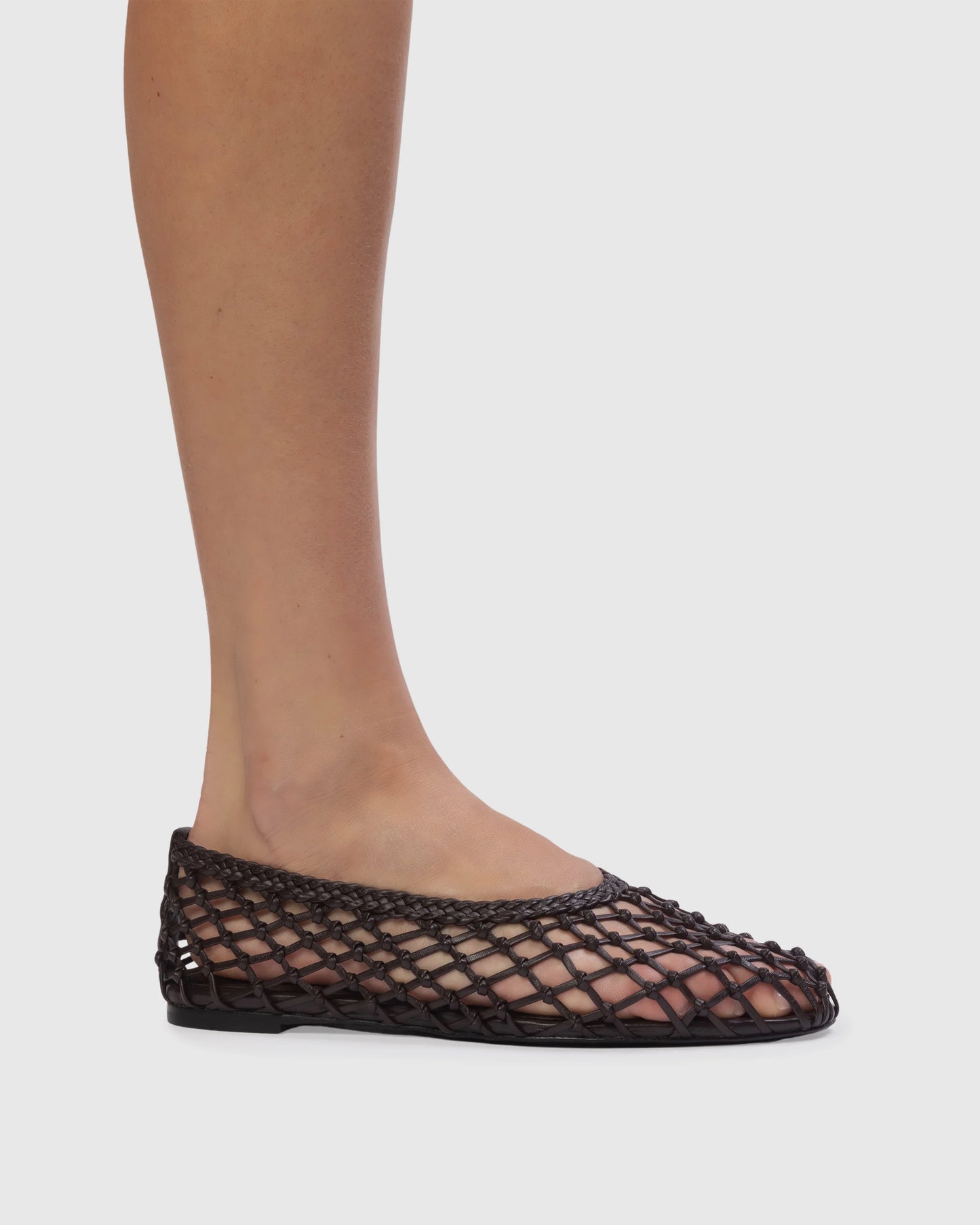Black Suede Studio Sonia Flat
