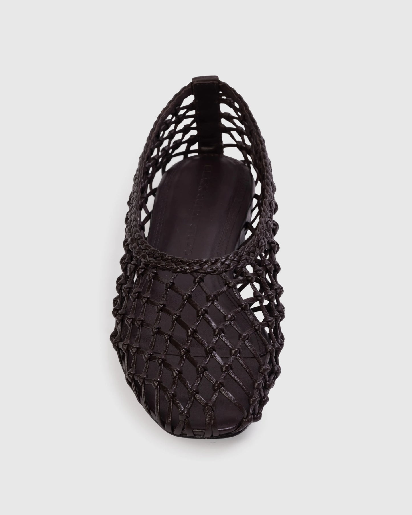 Black Suede Studio Sonia Flat